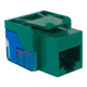 CAT5e RJ45 Keystone Jack for EZ® Style - Green, Single IC1078E5GN CAT5e RJ45 Keystone Jack for EZ® Style - Green, Single IC1078E5GN